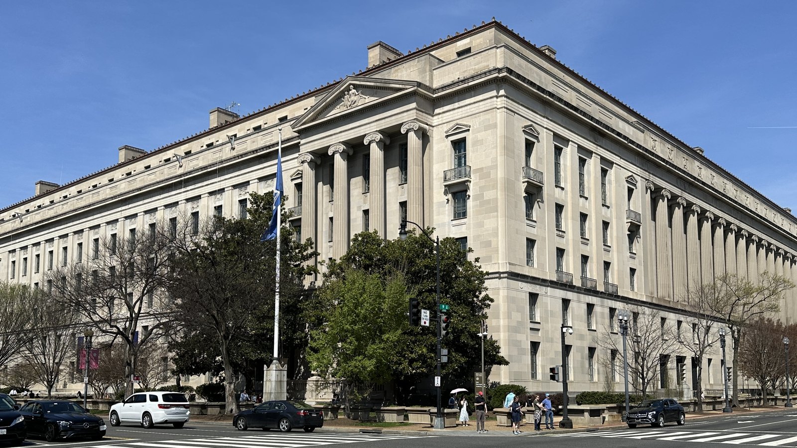 The Robert F. Kennedy Department of Justice Building in Washington, DC.