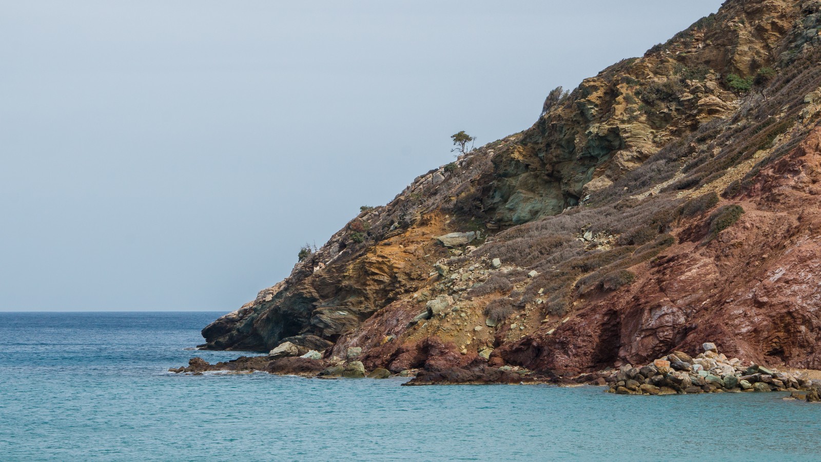 A coastal landscape on the Greek island of Crete.