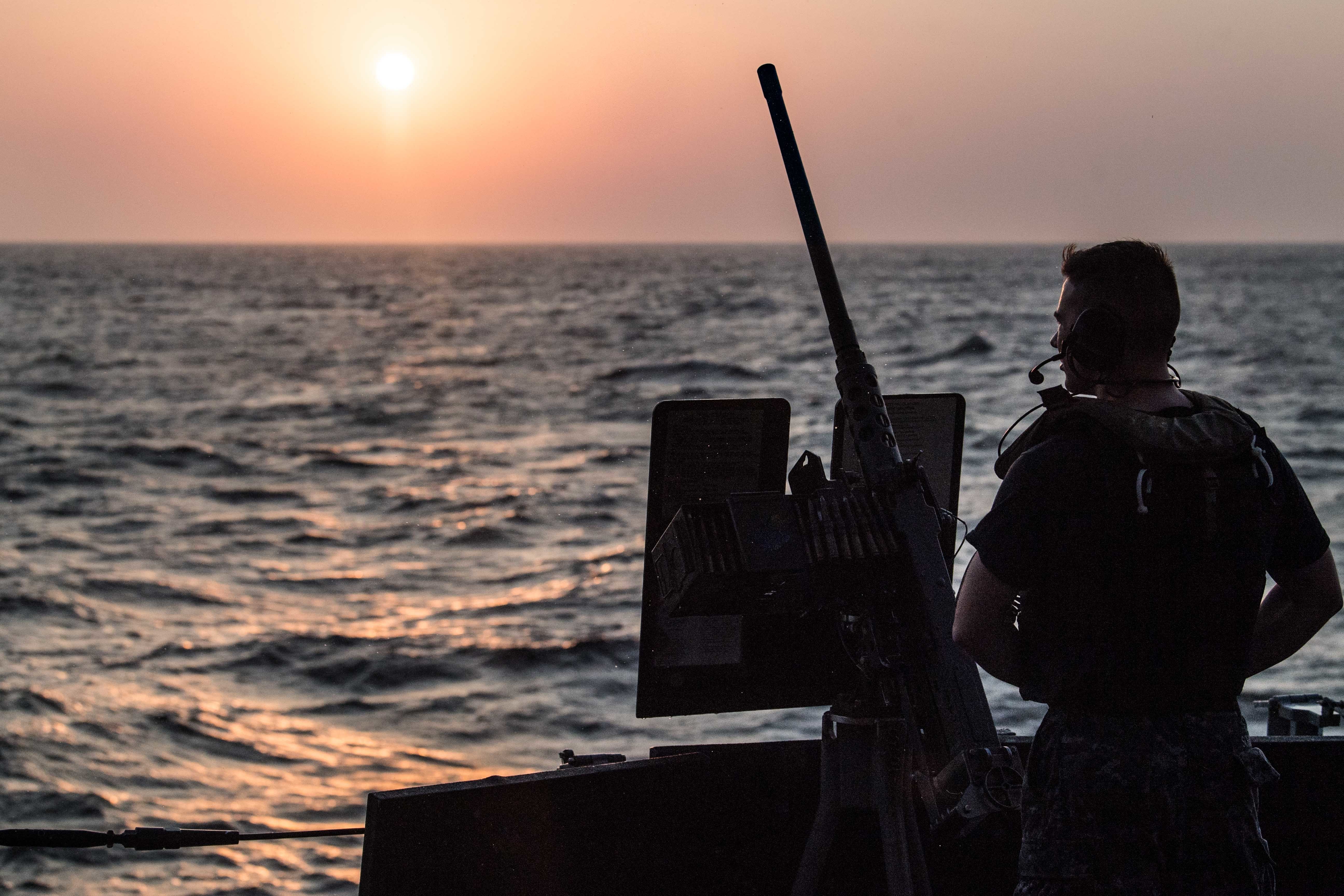 Commercial and naval shipping route near the Red Sea, used as a contextual image for the Houthi warning.