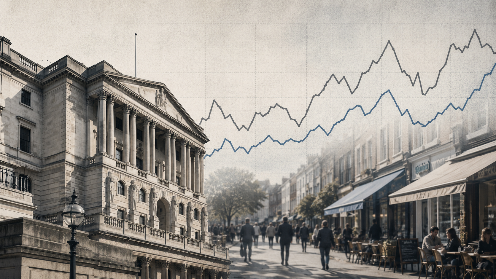 UK Services Contract as Bank of England Holds Rates at 3.75%