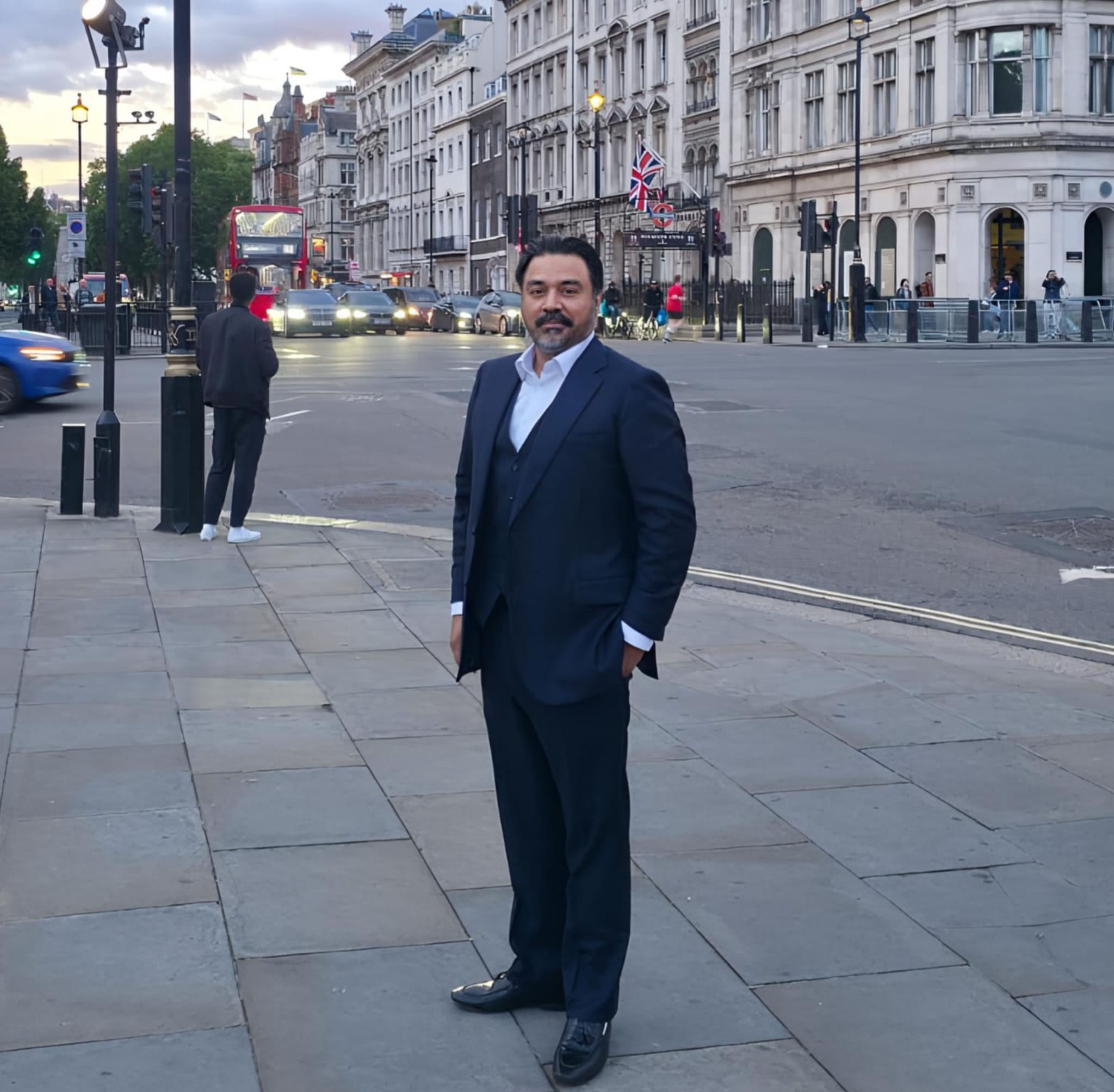 Adil Raja pictured in central London, where questions of asylum, extradition and political pressure have become part of a wider UK-Pakistan debate.