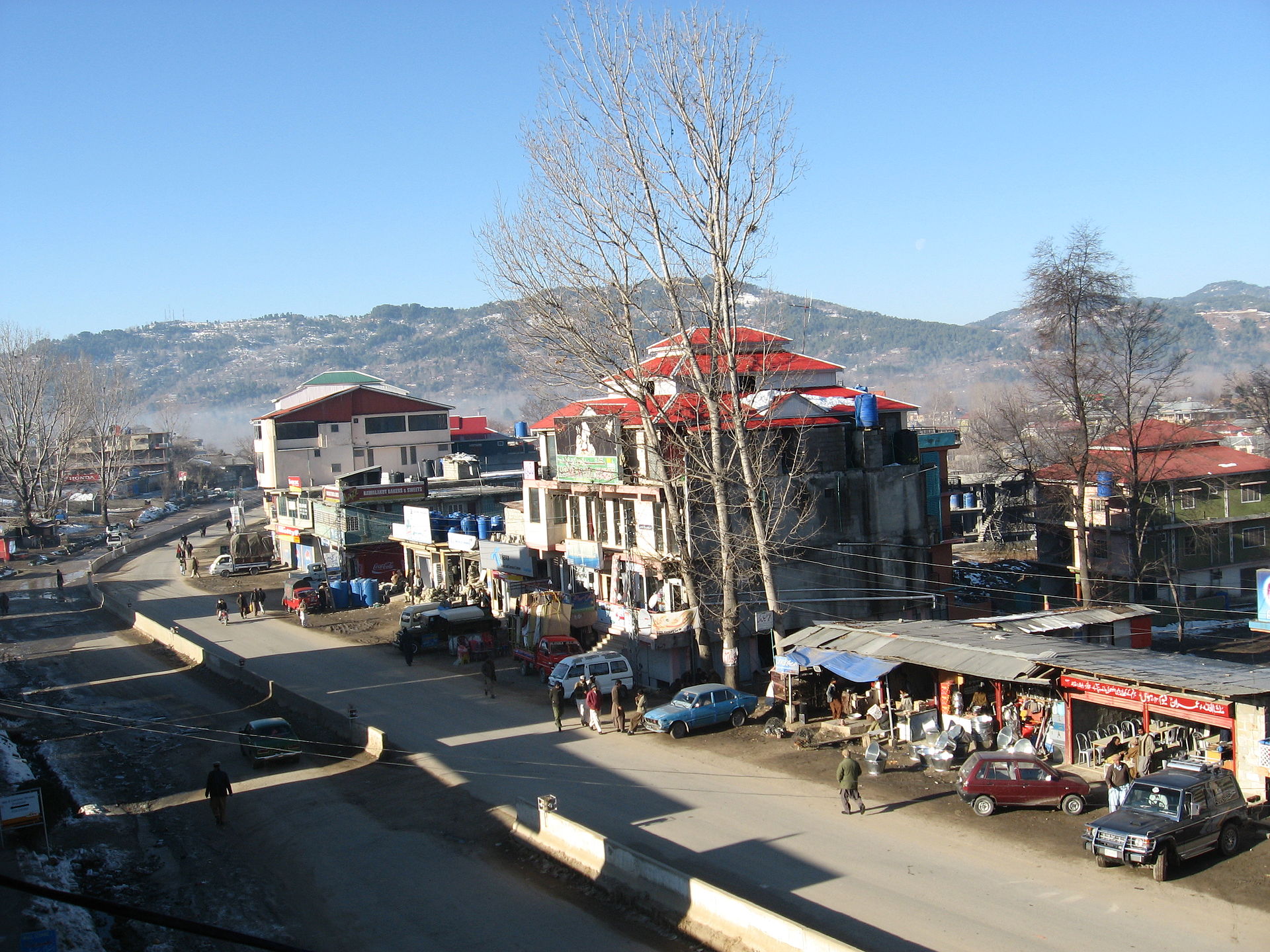 A view of Mong Road in Rawalakot, Azad Jammu and Kashmir. The city is at the centre of a sustained protest movement and an increasingly fractured relationship with Pakistan.