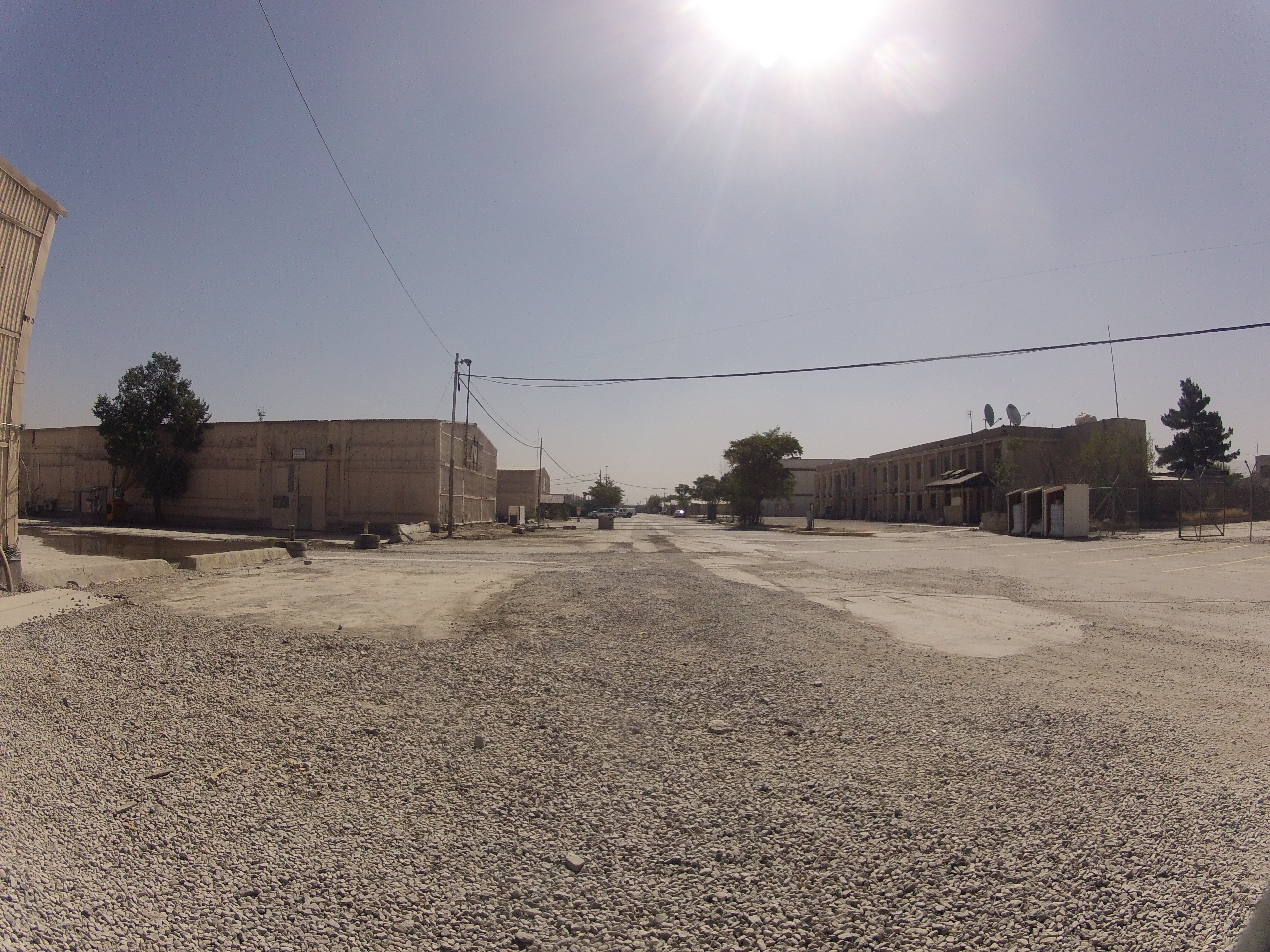 Archival view of the former Camp Phoenix military site in Kabul in 2014, before it became the Omid Rehabilitation and Treatment Centre.