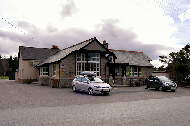 The community and visitor centre in Nethy Bridge, a Highland village in the Cairngorms.
